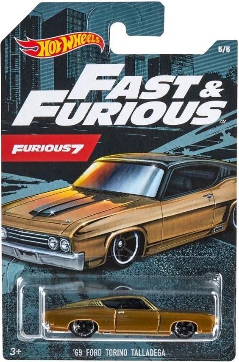 Fast & Furious Auto Ford 7,3 Cm Goud von Hot Wheels in Gelb – Produktfoto