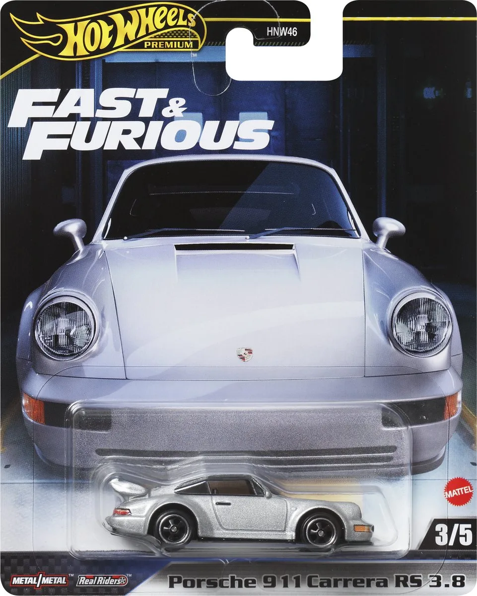 Fast & Furious HRT97 speelgoedvoertuig von Hot Wheels in Silber – Produktfoto