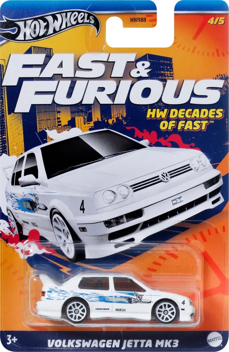 Fast & Furious HRW44 speelgoedvoertuig de Hot Wheels en Bleu, Blanc – photo du produit