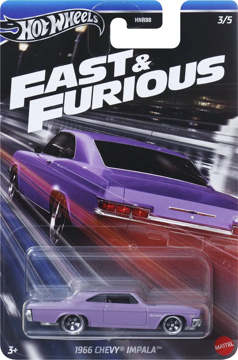 Fast & Furious HRW53 speelgoedvoertuig by Hot Wheels in Purple – product photo