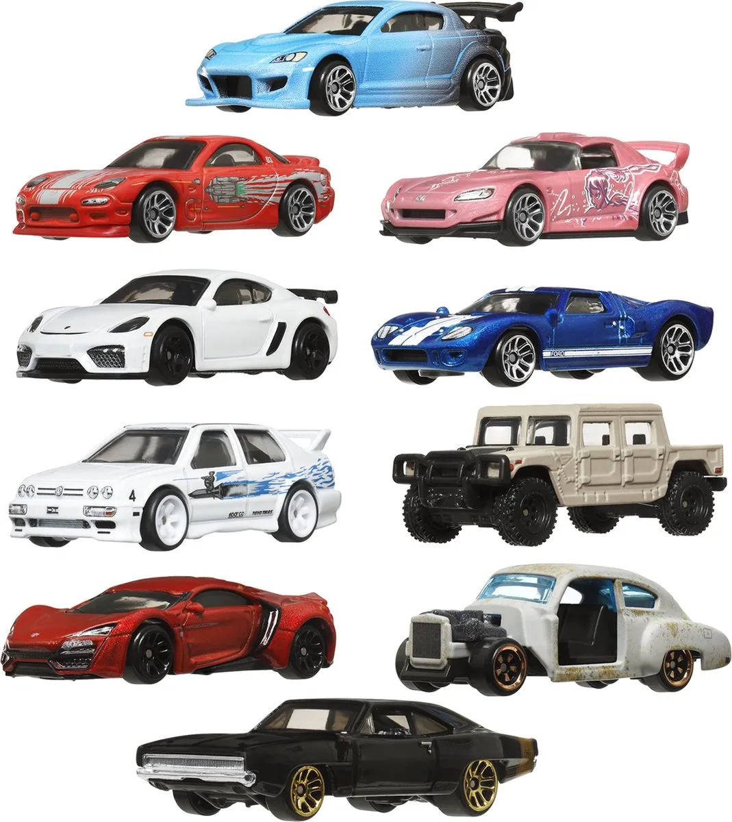 Fast & Furious HVX27 speelgoedvoertuig de Hot Wheels en Multicolore – photo du produit