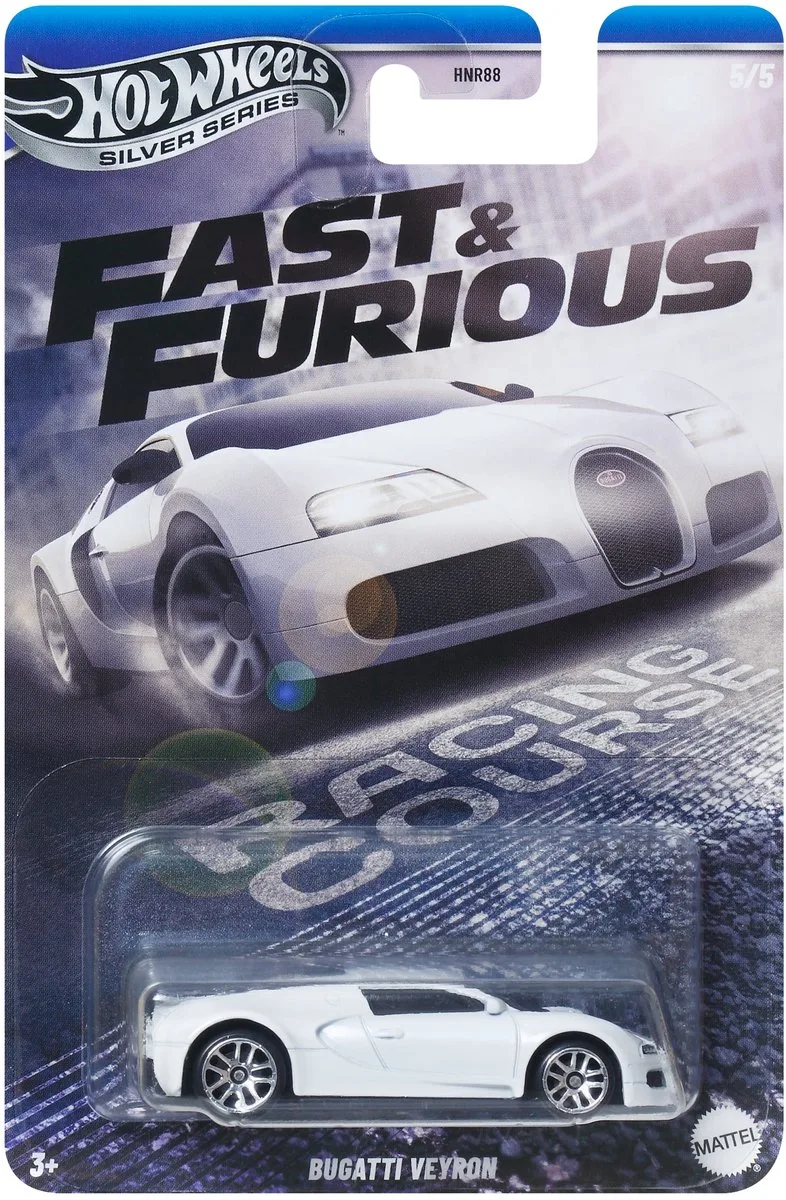 Fast & Furious JBY43 speelgoedvoertuig van Hot Wheels in Wit – productfoto