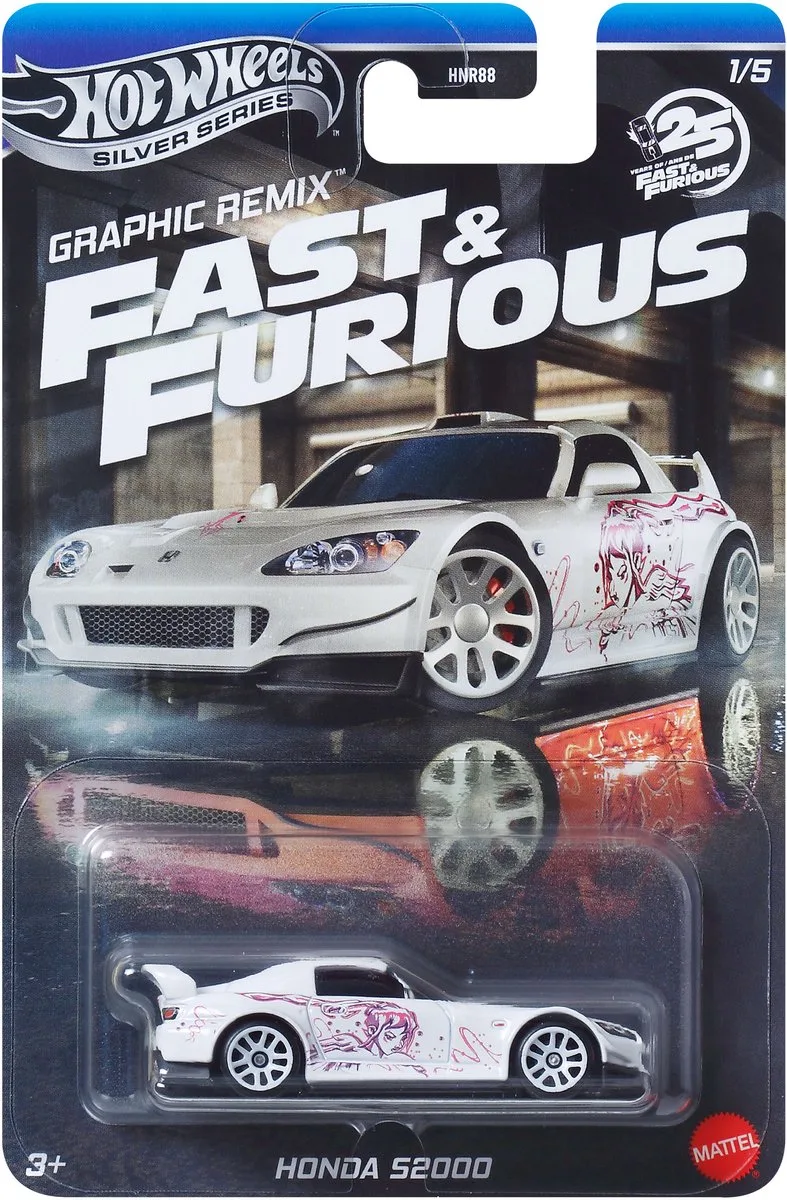 Fast & Furious JBY44 speelgoedvoertuig van Hot Wheels in Wit – productfoto