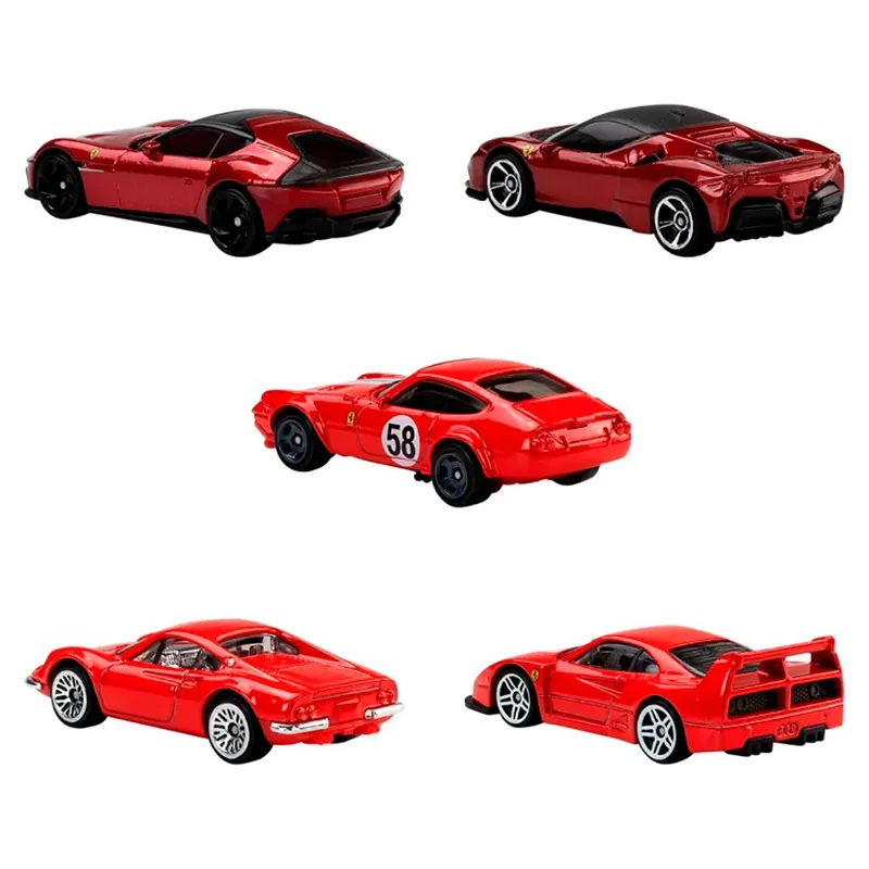 Ferrari - set van 5 metalen Ferrari speelgoedauto's by Hot Wheels in Ferrari 5-Pack – product photo 2 of 6