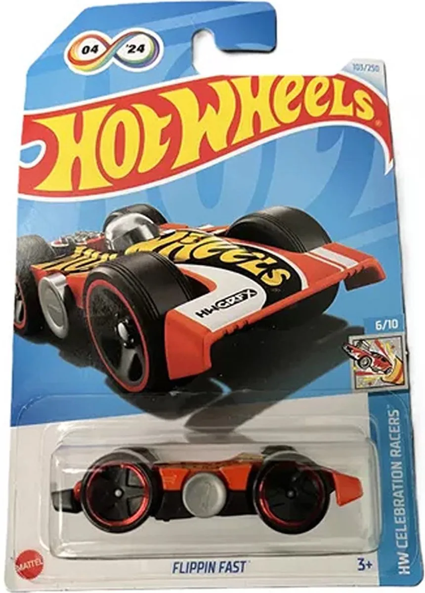 FLIPPIN FAST RACING/RED 103/250 1:64 HW CELEBRATION RACERS 6/10 van Hot Wheels in Racing red – productfoto