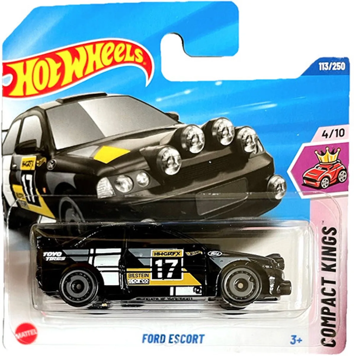FORD ESCORT MK5 17 BILSTEIN 113/250 HW COMPACT KINGS 4/10 de Hot Wheels en Noir – photo du produit