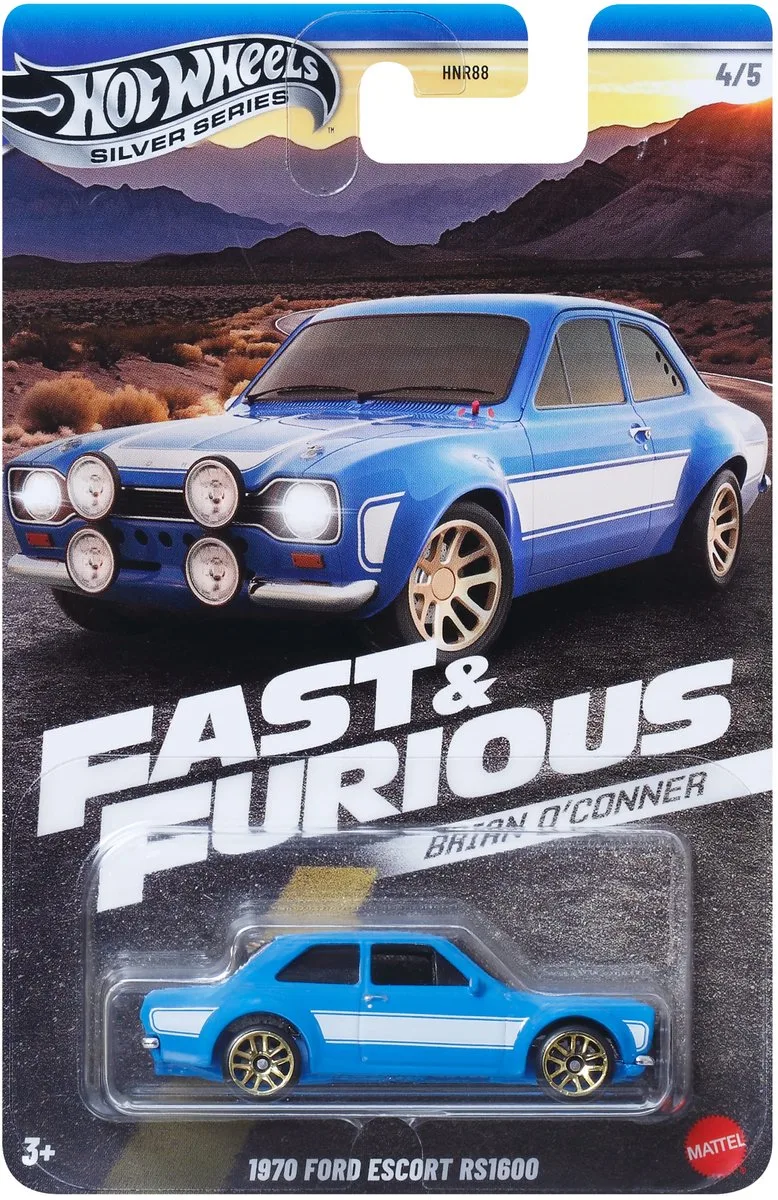 Ford Escort RS1600 | Fast & Furious | 1:64 HotWheels JBY32 från Hot Wheels i Blå – produktbild