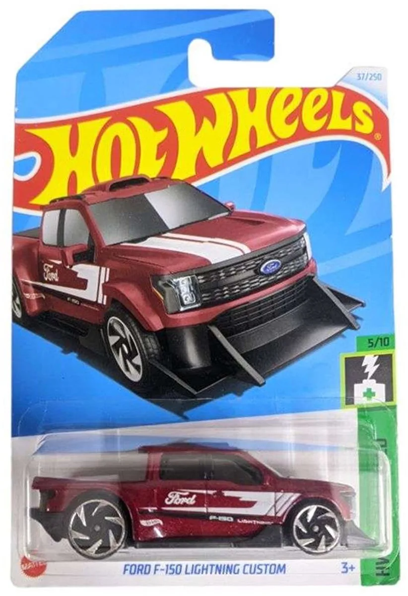 FORD F-150 37/250 (1:64) HW GREEN SPEED 5/10 LONG CARD 2024 de Hot Wheels en Rouge – photo du produit