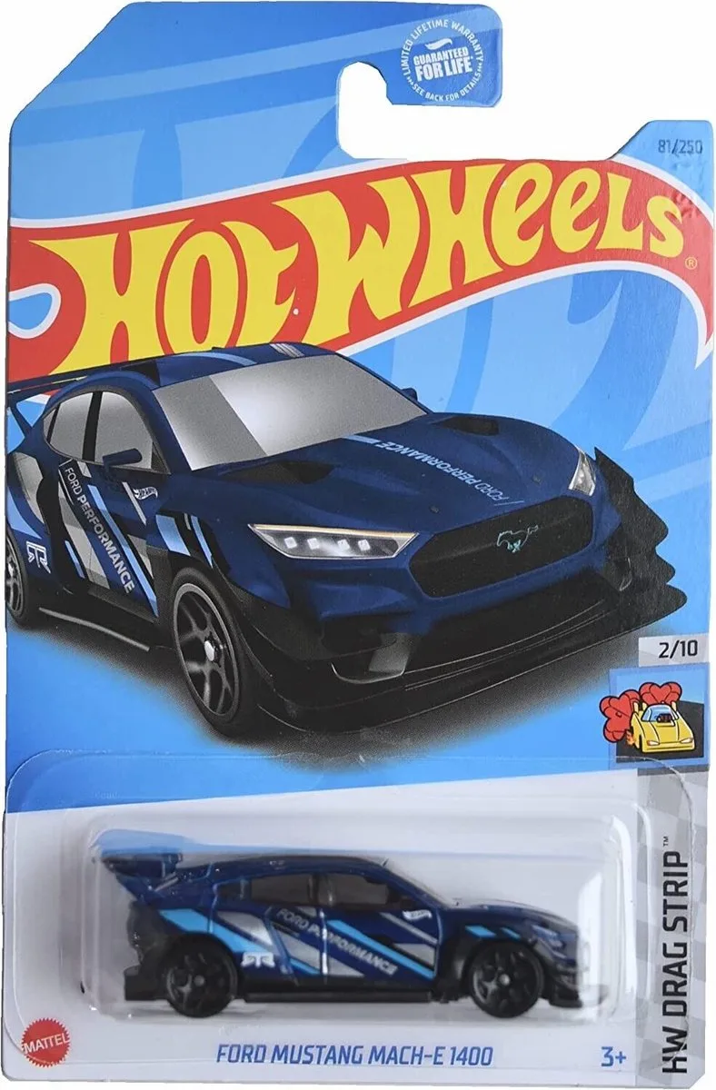 FORD MUSTANG MACH-E1400 81/250 1:64 HW DRAG STRIP 2/10 van Hot Wheels in Diamant blue – productfoto