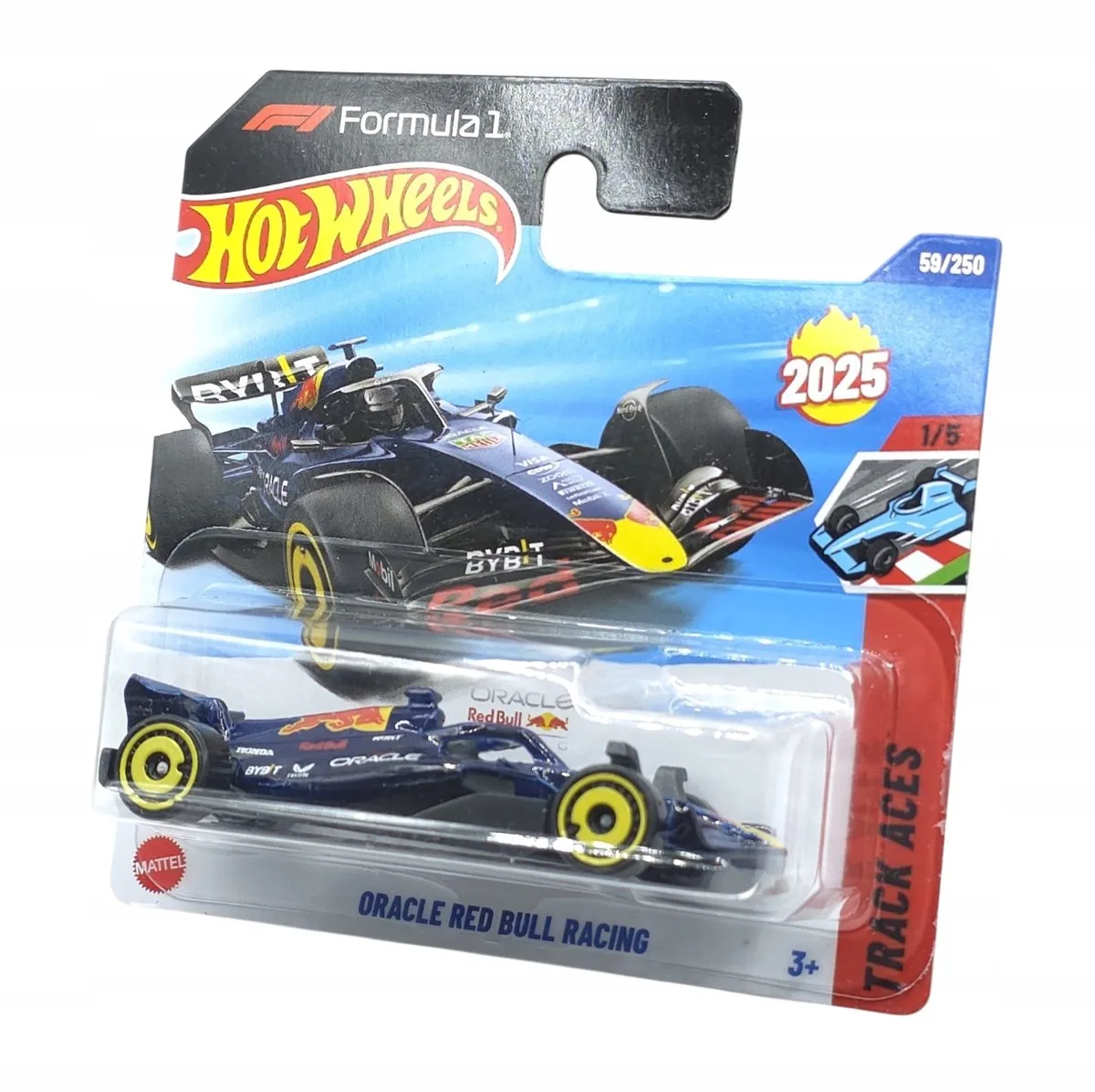 Formule 1 Raceautomodel - Schaal 1:64 - Merkloos von Hot Wheels in Blau – Produktfoto