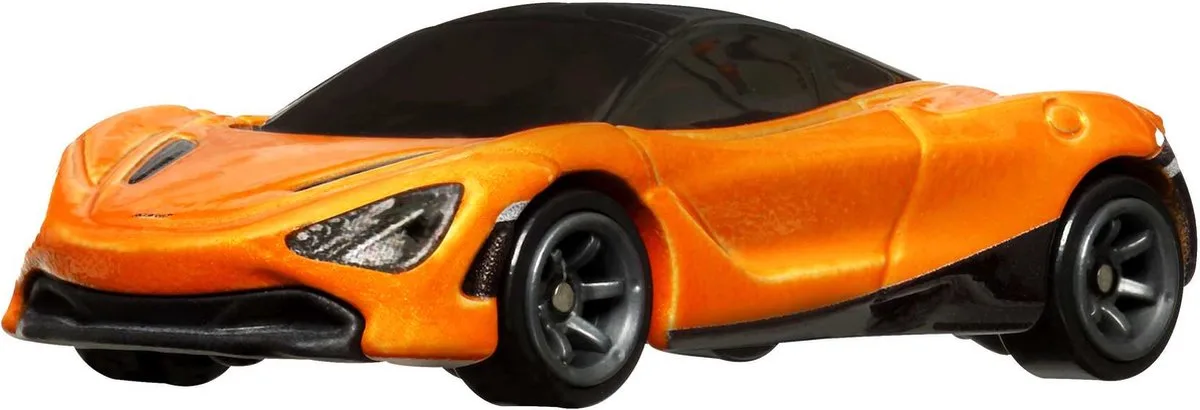 HKC43 speelgoedvoertuig van Hot Wheels in Zwart, Oranje – productfoto