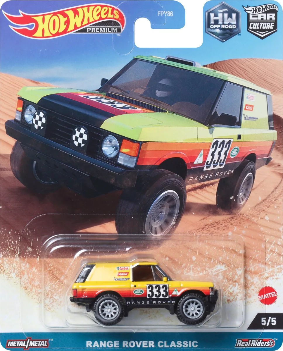 HKC71 speelgoedvoertuig van Hot Wheels in Geel – productfoto
