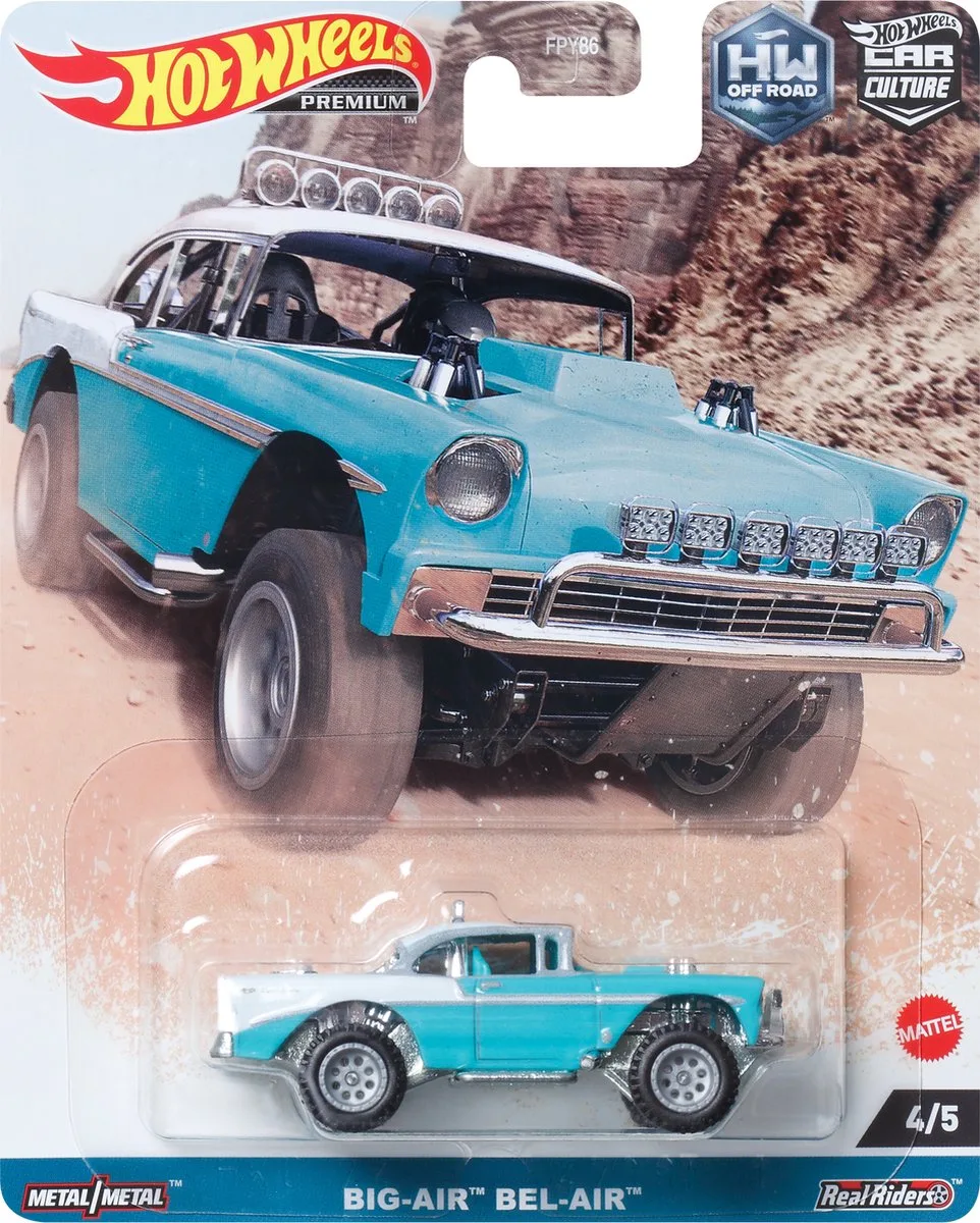 HKC74 speelgoedvoertuig van Hot Wheels in Blauw – productfoto