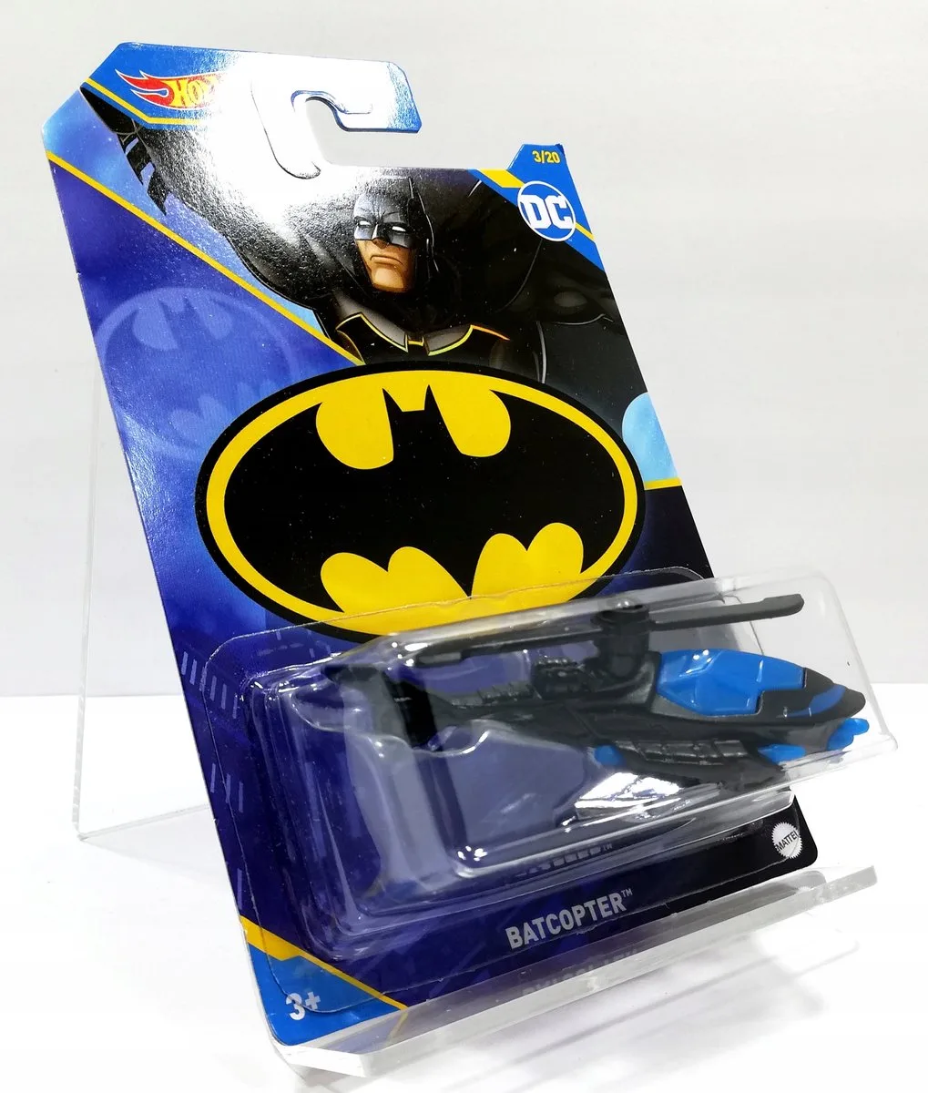 HLK57, Helikopter, the Batman, 3 jaar, Metaal, Kunststof, Zwart, Blauw från Hot Wheels i Svart, Blå – produktbild