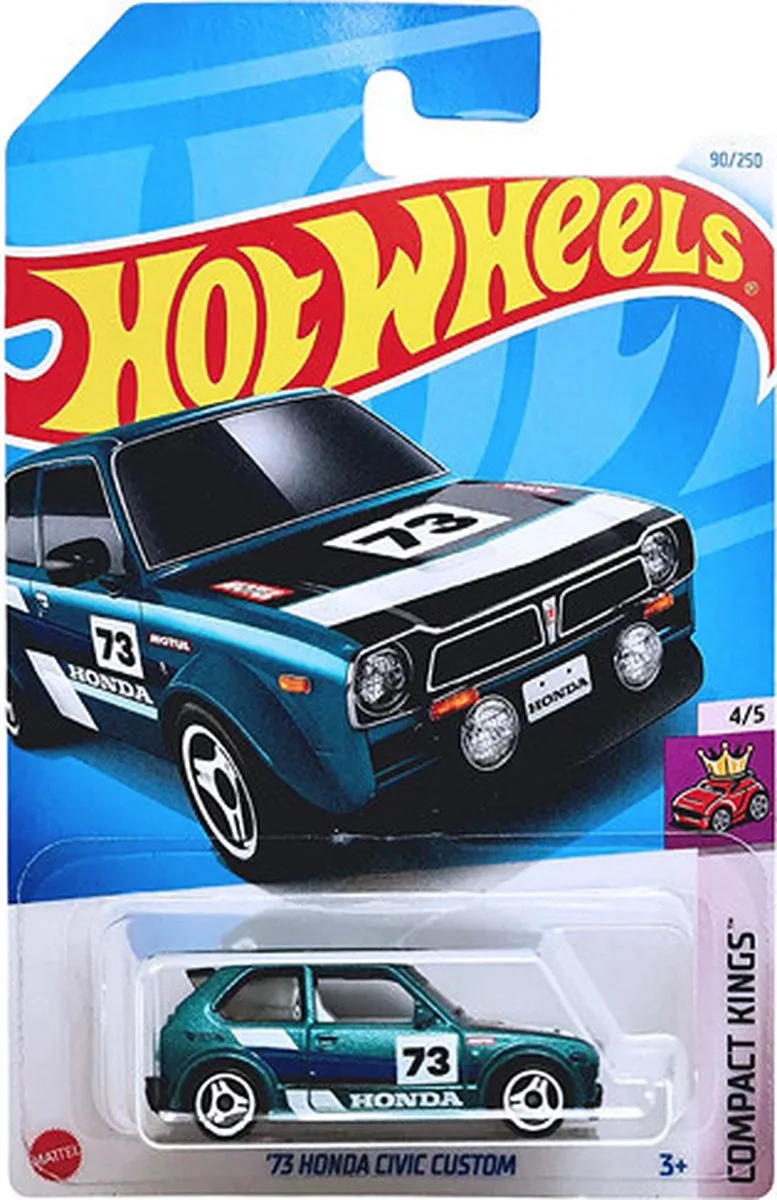 HONDA CIVIC CUSTOM SEA GREEN 90/250 1:64 HW COMPACT KINGS 4/5 van Hot Wheels in Sea, Groen – productfoto