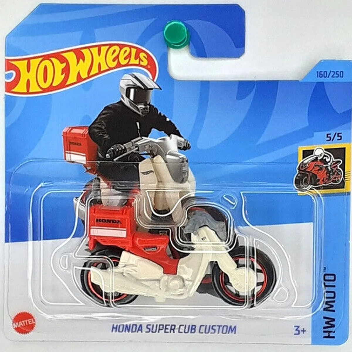 HONDA SUPER CUB CUSTOM 160/250 1:64 HW MOTO 5/5 van Hot Wheels in Rood, Wit – productfoto