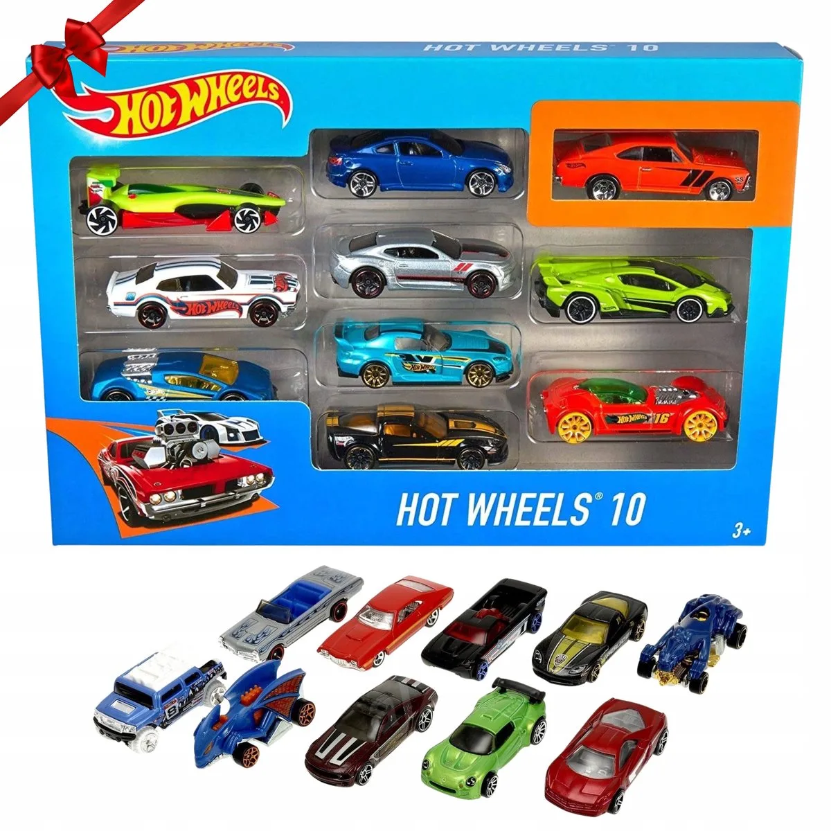 Hot Wheels 10-Pack Metalen Auto's - Cadeauset från Hot Wheels i Flerfärgad – produktbild