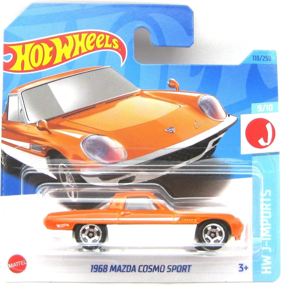 HOT WHEELS 1968 MAZDA COSMO SPORT 118/250 1:64 HW J-IMPORTS de Hot Wheels en Orange – photo du produit