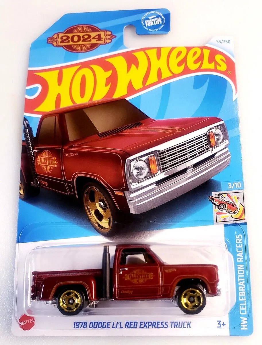 HOT WHEELS 1978 DODGE LI'L EXPRESS TRUCK 53/250 HW CELEBRATION RACERS 3/10 (1:64) by Hot Wheels in Red – product photo