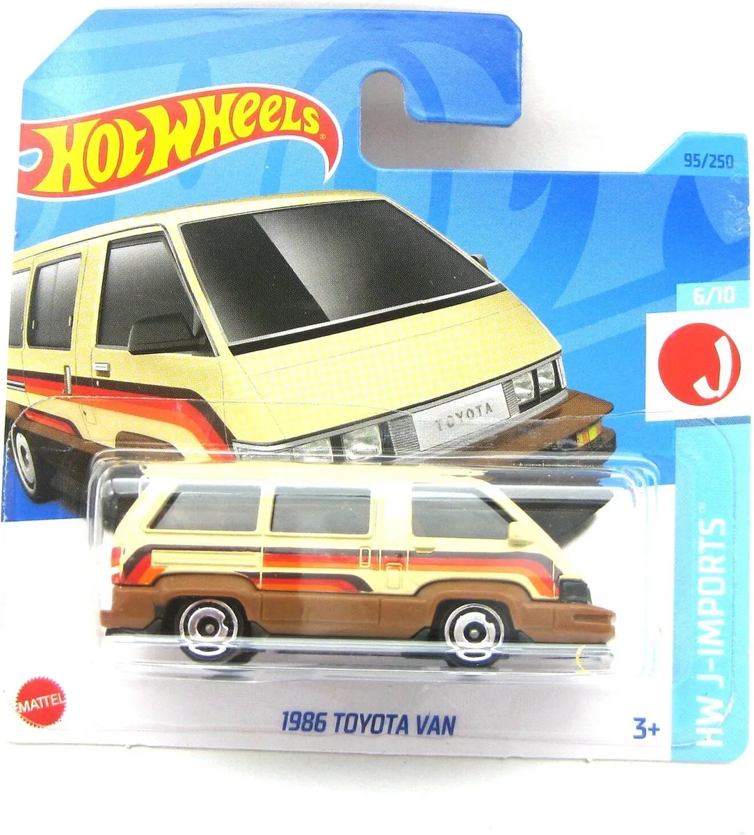 HOT WHEELS 1986 TOYOTA VAN 95/250 1:64 HW J-IMPORTS 6/10 von Hot Wheels in Creme – Produktfoto