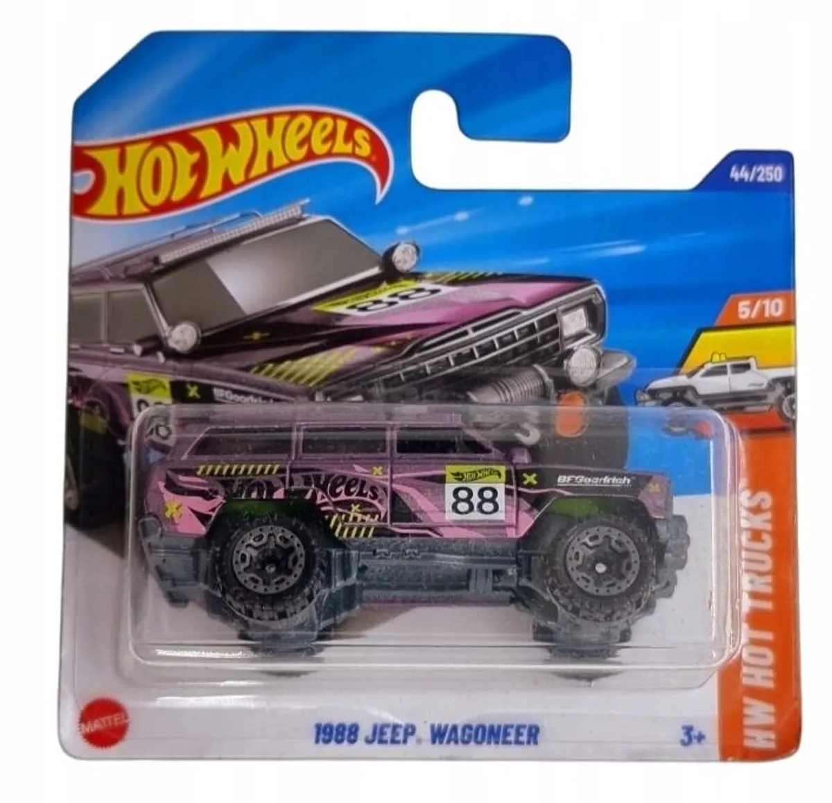 Hot Wheels 1988 Jeep Wagoneer gegoten modelauto 1:64 fra Hot Wheels i Lilla – produktbillede