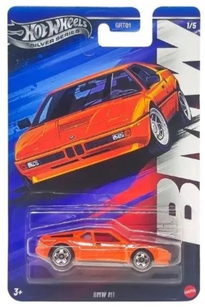 Hot Wheels 2016 BMW M1 Silver Series - Modelauto 1:64 de Hot Wheels en Orange – photo du produit