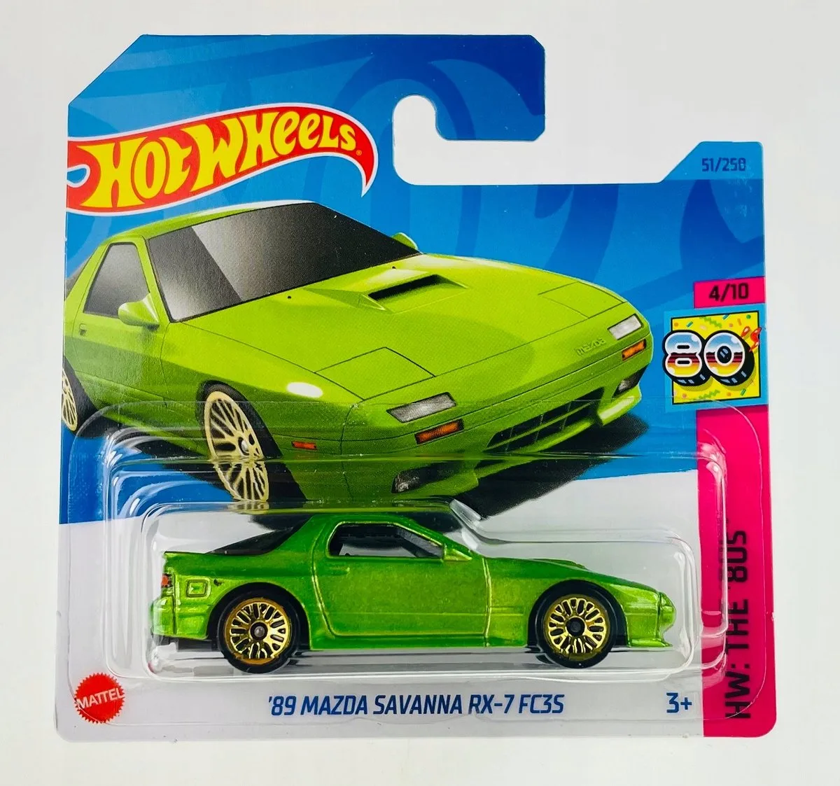 Hot Wheels 2023 '89 Mazda Savanna RX-7 FC35 HKG81 Speelgoedauto van Hot Wheels – productfoto