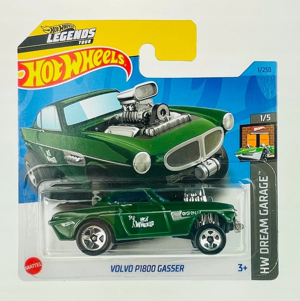 Hot Wheels 2023 Volvo P1800 Gasser HKG27 - Schaal 1:64 van Hot Wheels in Groen – productfoto