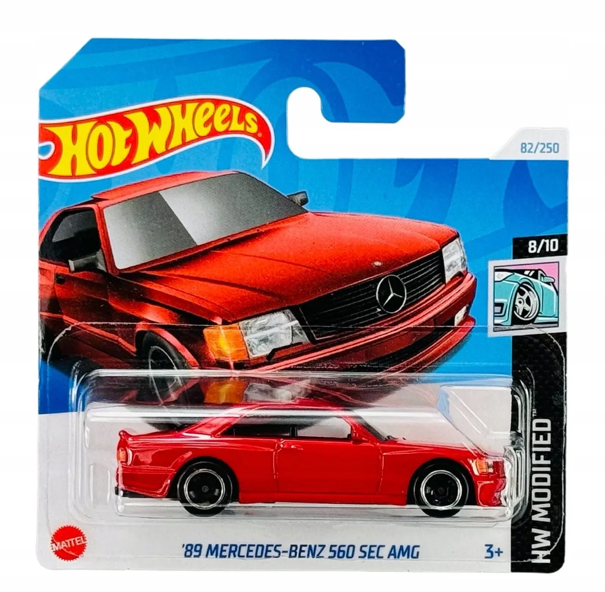 Hot Wheels 2024 '89 Mercedes-Benz 560 SEC AMG HTB70 1:64 fra Hot Wheels i Rød – produktbillede