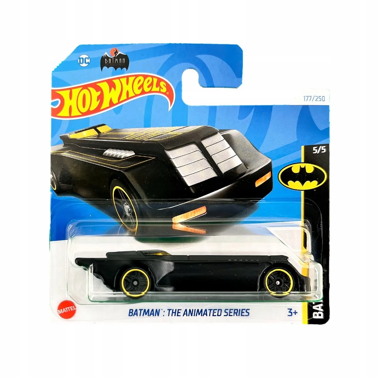 Hot Wheels 2024 Batman: The Animated Series Modelauto 1:64 fra Hot Wheels i Gul – produktbillede