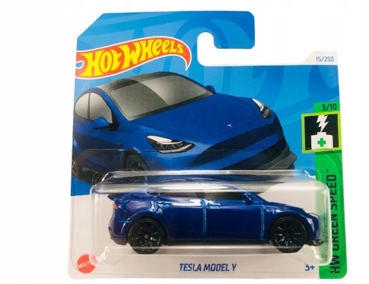 Hot Wheels 2024 Tesla Model Y HTB80 15/250 van Hot Wheels in Groen – productfoto