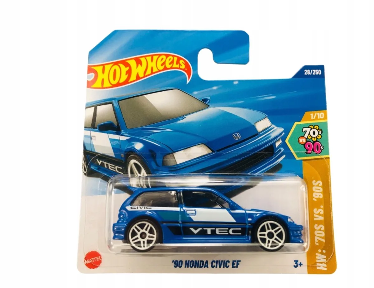 Hot Wheels 2025 '90 Honda Civic EF HYW81 28/250 - Schaal 1:64 von Hot Wheels in Blau – Produktfoto