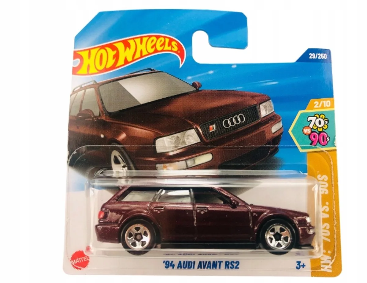 Hot Wheels 2025 '94 Audi Avant RS2 HYW82 29/250 - Modelauto 1:64 van Hot Wheels in Bordeaux – productfoto