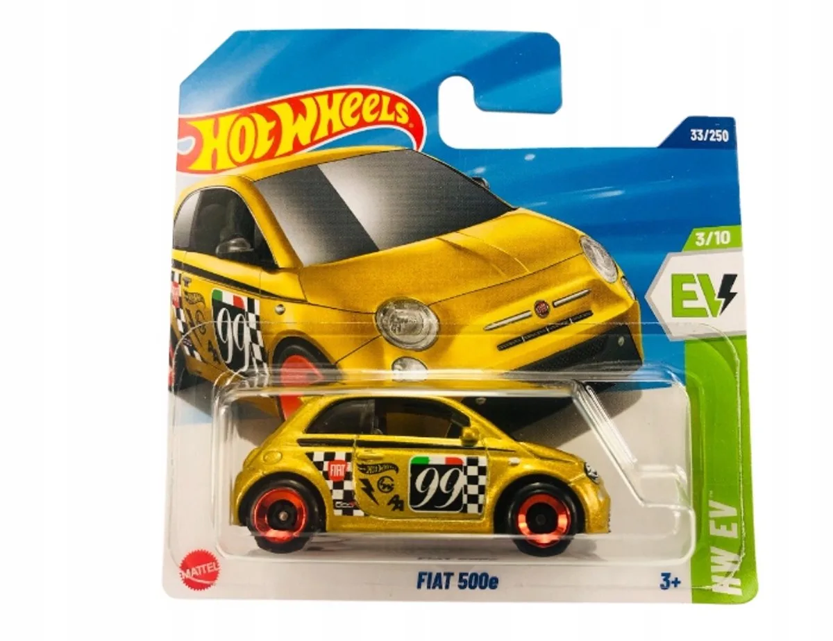 Hot Wheels 2025 Fiat 500e HYW85 33/250 HW EV 3/10 Modelauto de Hot Wheels en Blanc – photo du produit