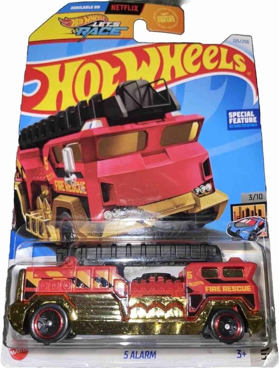 HOT WHEELS 5 ALARM FIRE RESCUE GOLD/RED 125/250 1:64 HW METRO 3/10 van Hot Wheels in Fire red – productfoto