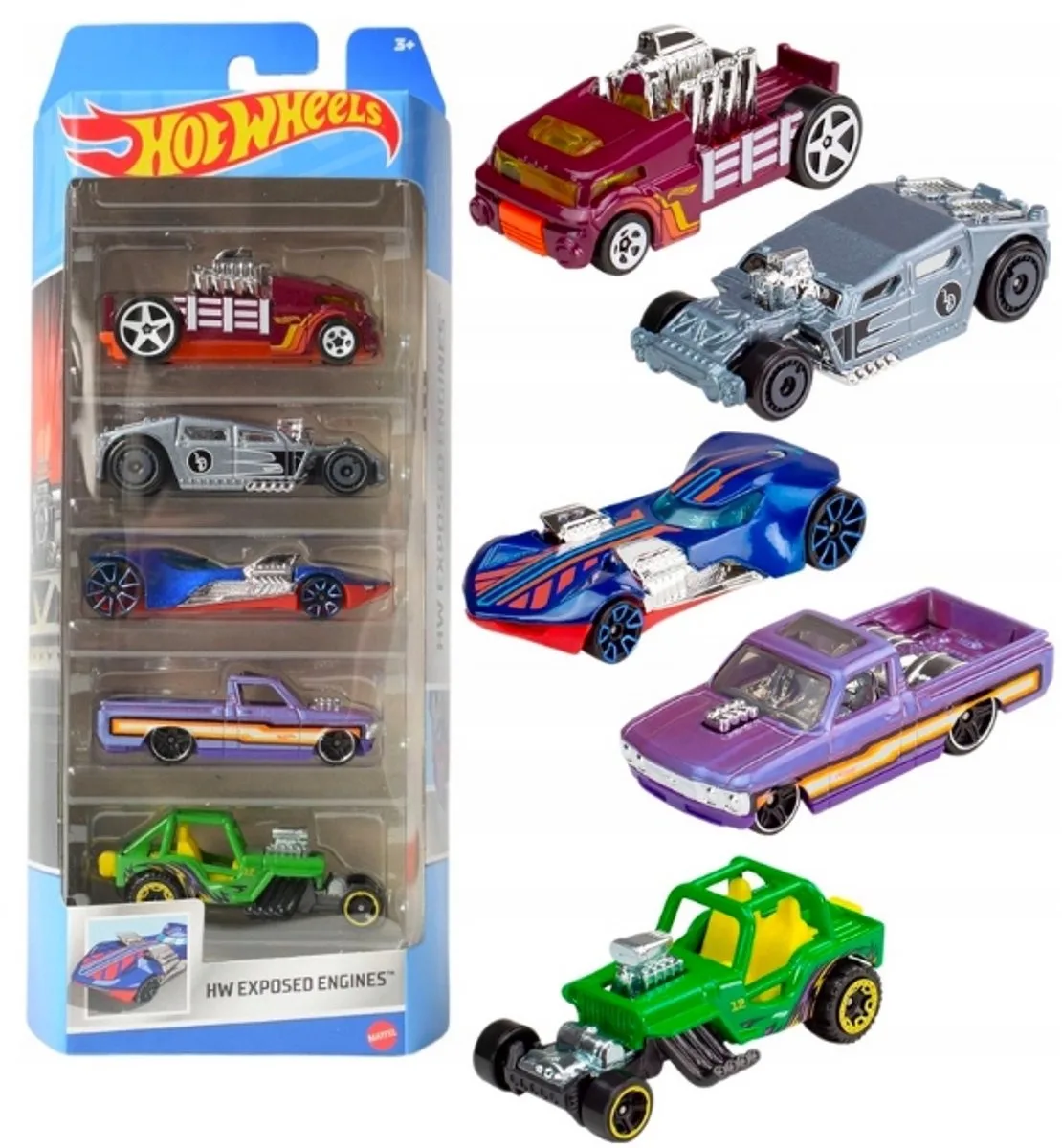 Hot Wheels 5-Pack Auto Set - 5 Voertuigen Cadeau HLY79 från Hot Wheels – produktbild