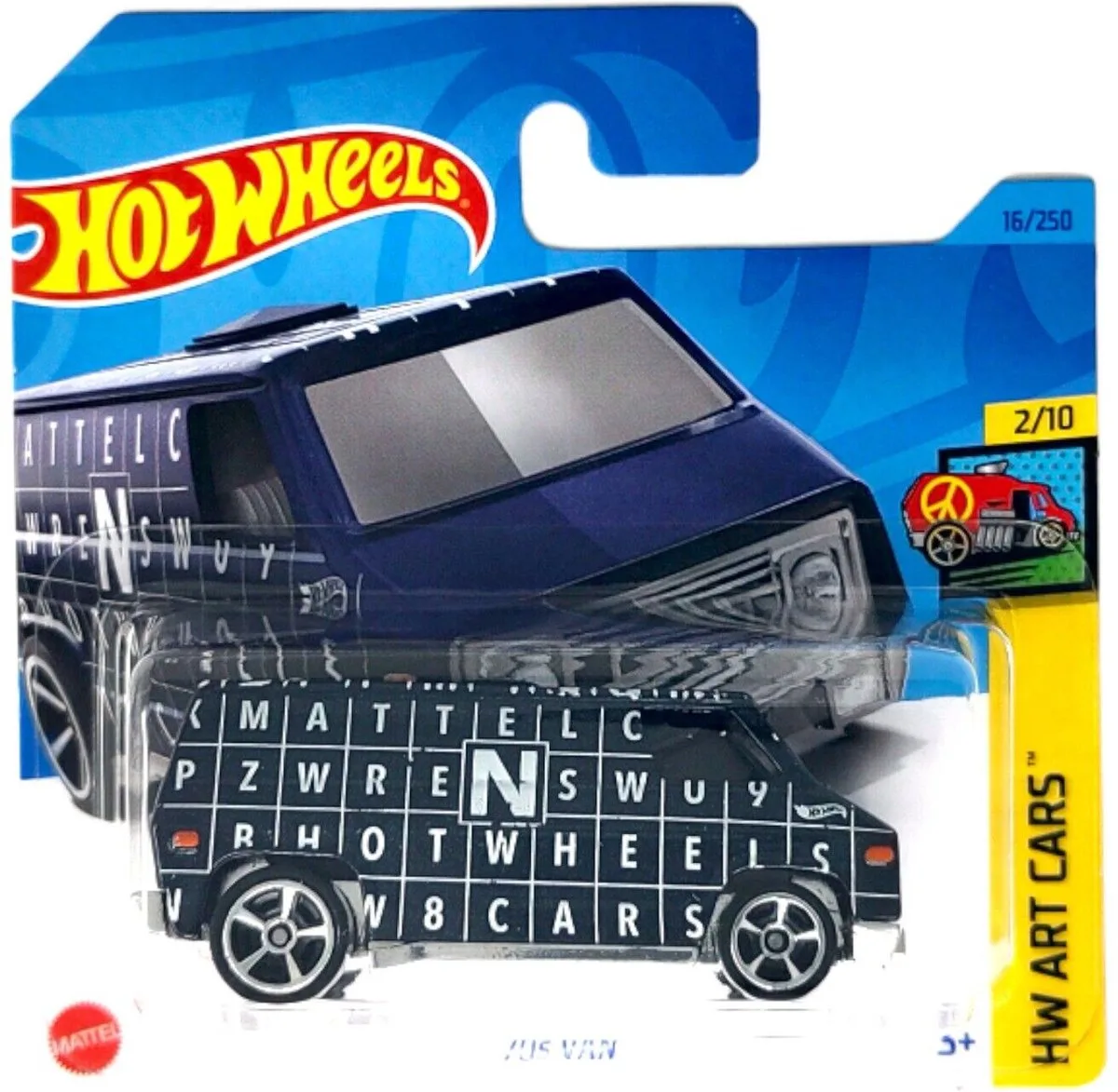 HOT WHEELS 70s VAN 16/250 (1:64) HW CARS 2/10 van Hot Wheels in Art – productfoto