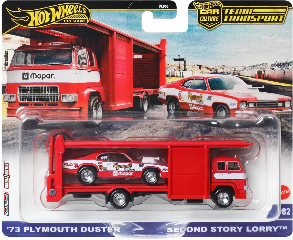 Hot Wheels 73 Plymouth Duster van Hot Wheels in Rood – productfoto