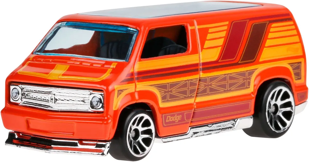 Hot Wheels 77 Dodge Van van Hot Wheels in Oranje – productfoto