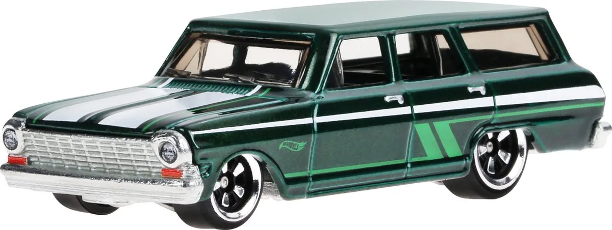HRR89 speelgoedvoertuig de Hot Wheels en Vert, Blanc – photo du produit