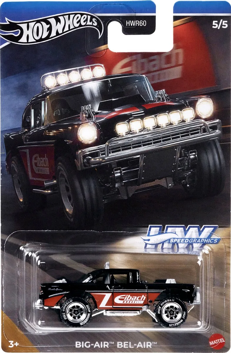 HRT05 speelgoedvoertuig fra Hot Wheels i Sort, Rød, Hvid – produktbillede