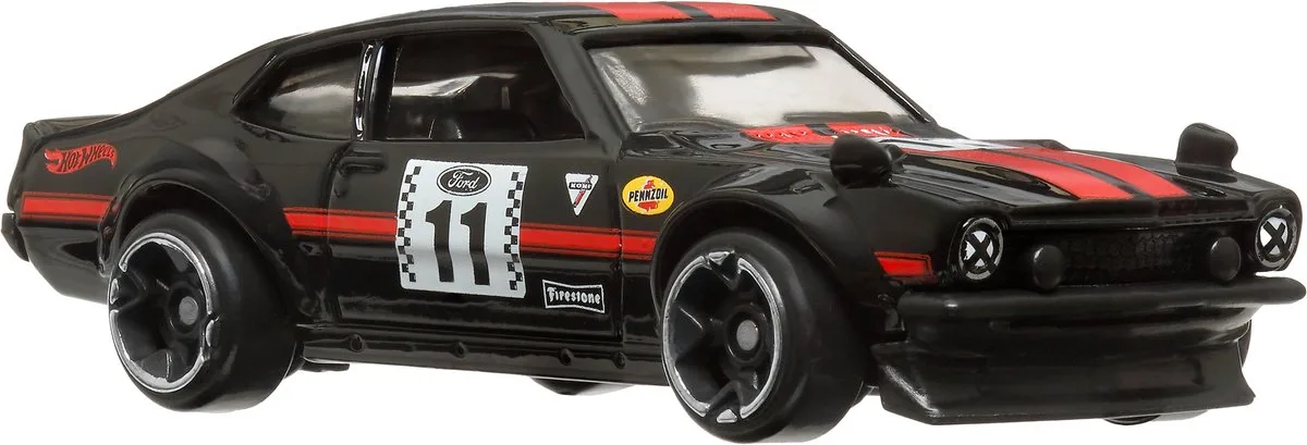 HRV09 speelgoedvoertuig van Hot Wheels in Zwart, Rood, Wit – productfoto