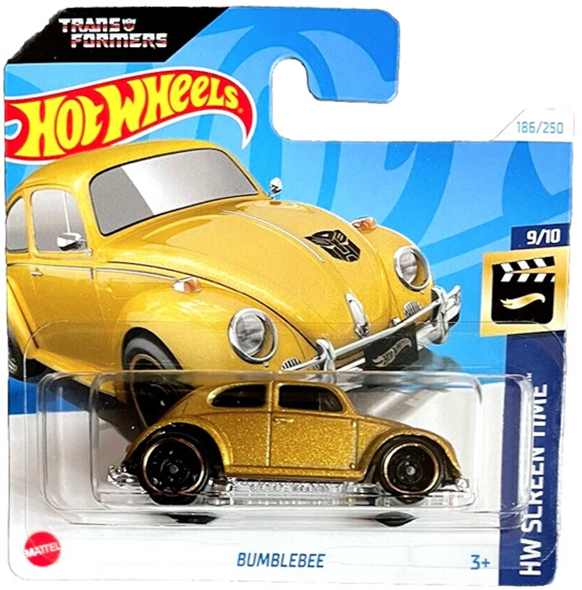 HTF09 BUMBLEBEE VW KEVER GOLD 186/250 HW SCREEN TIME 9/10 1:64 by Hot Wheels in Black gold – product photo