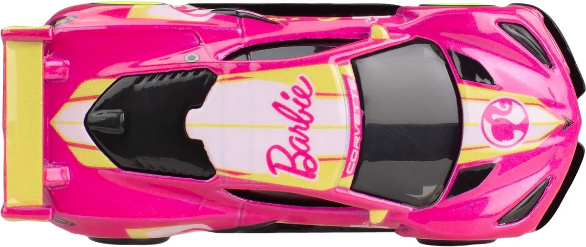 HVJ51 speelgoedvoertuig van Hot Wheels in Roze, Wit, Geel – productfoto