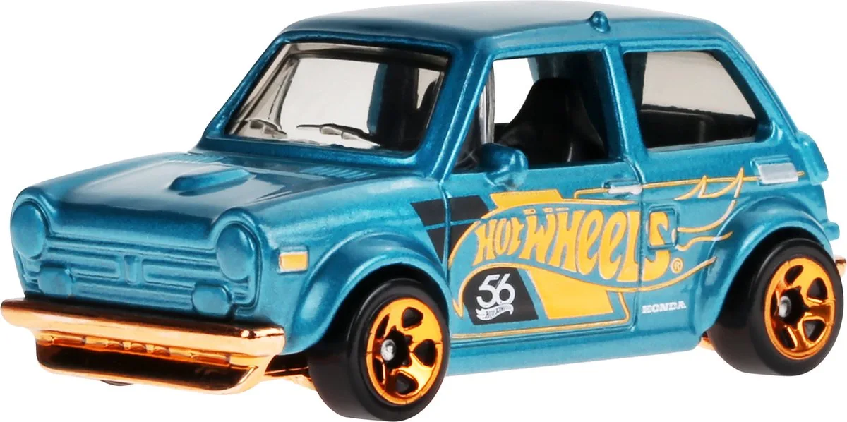 HVW99 speelgoedvoertuig van Hot Wheels in Goud, Groen, Oranje – productfoto