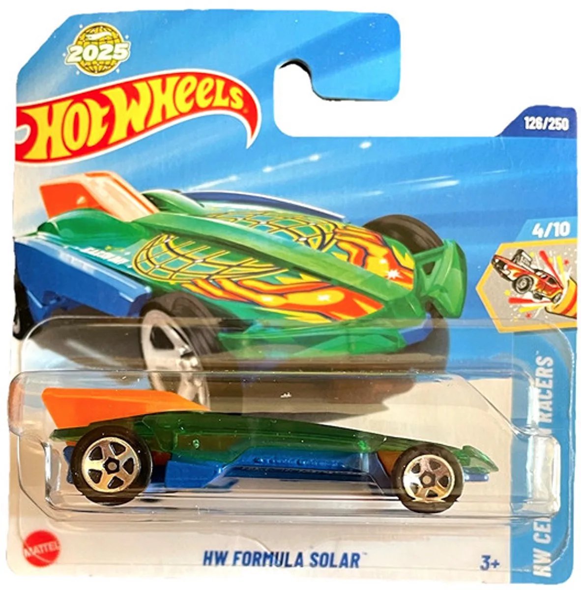 HW FORMULA SOLAR 126/250 HW CELEBRATION RACERS 4/10 från Hot Wheels i Green orange – produktbild