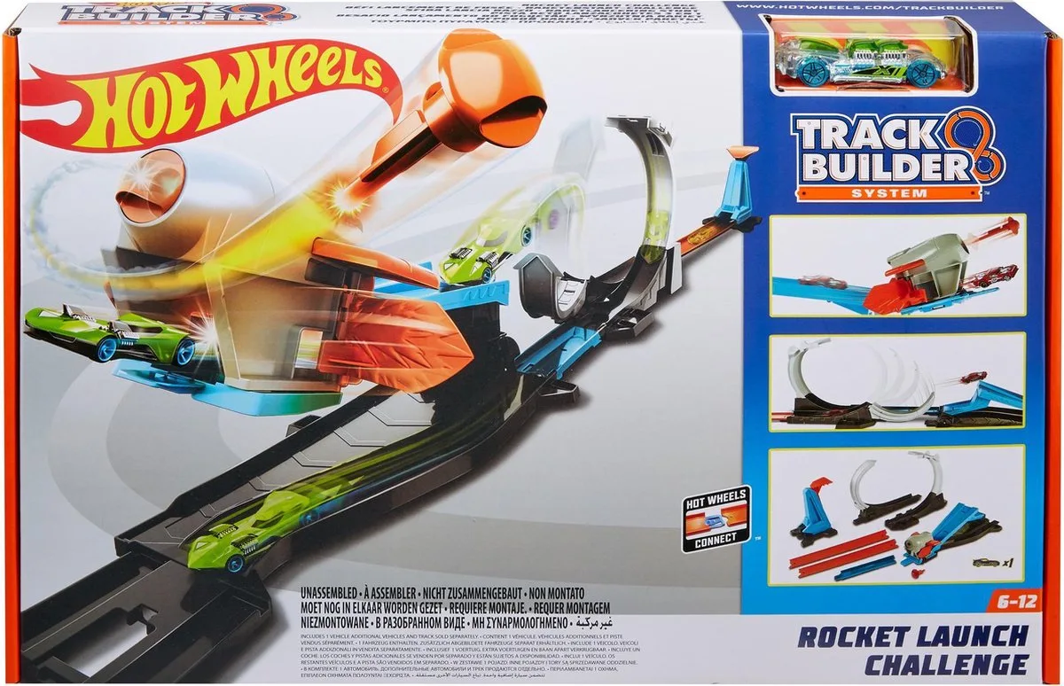 HW Track Builder - Blast Off Challenge von Hot Wheels in Mehrfarbig – Produktfoto