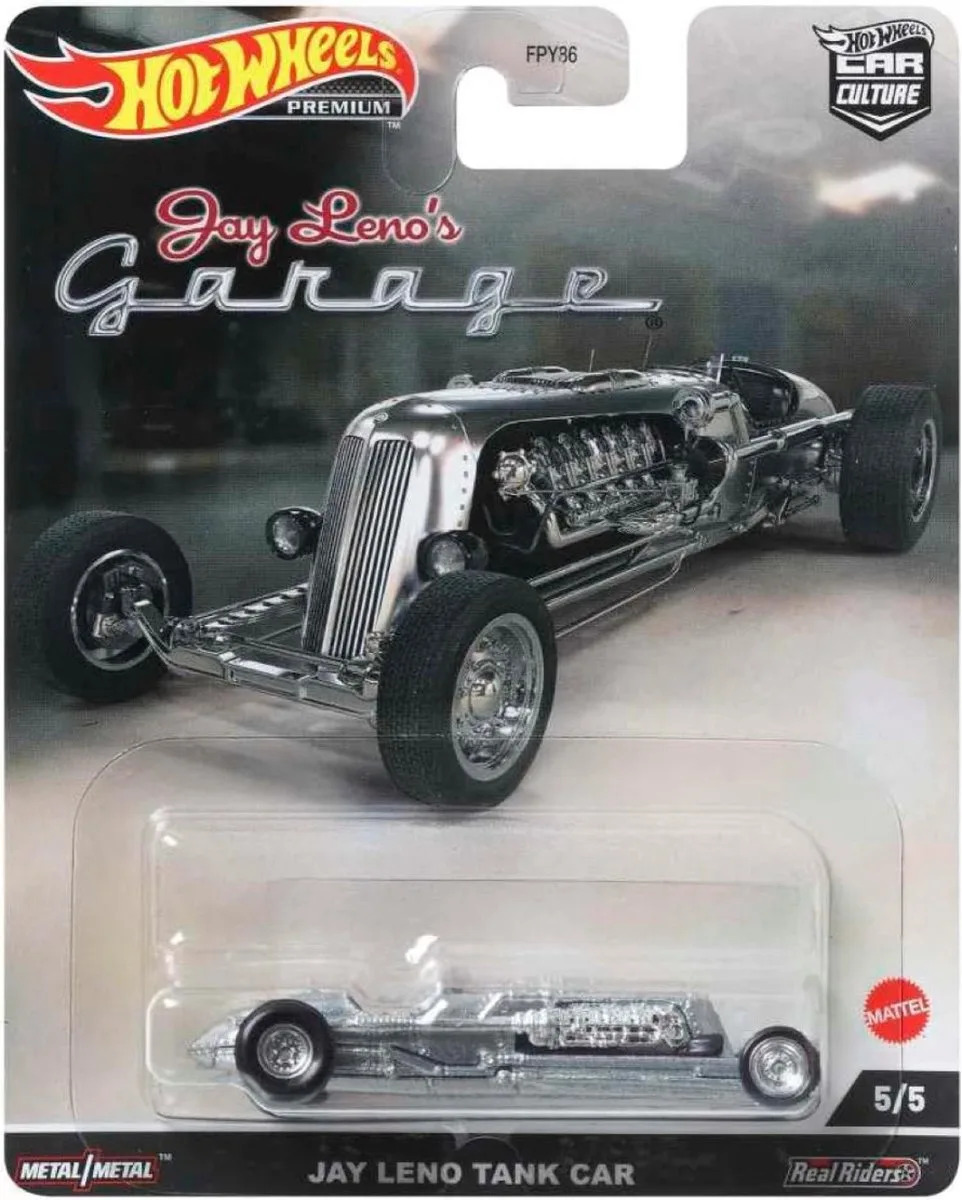 Jay Leno Tank Car | Jay Leno's Garage | 1:64 HotWheels HCJ85 de Hot Wheels en Argent – photo du produit