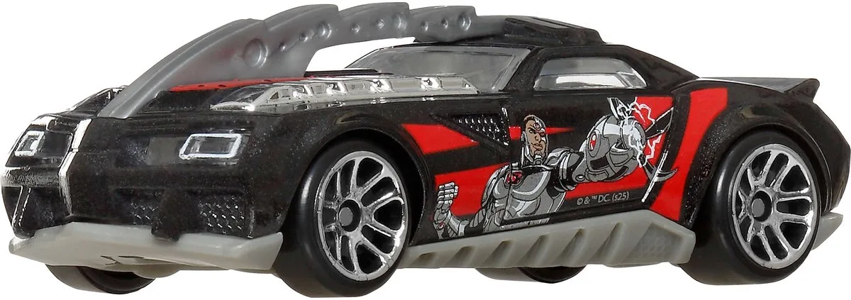 JBY15 speelgoedvoertuig von Hot Wheels in Schwarz, Grau, Rot – Produktfoto