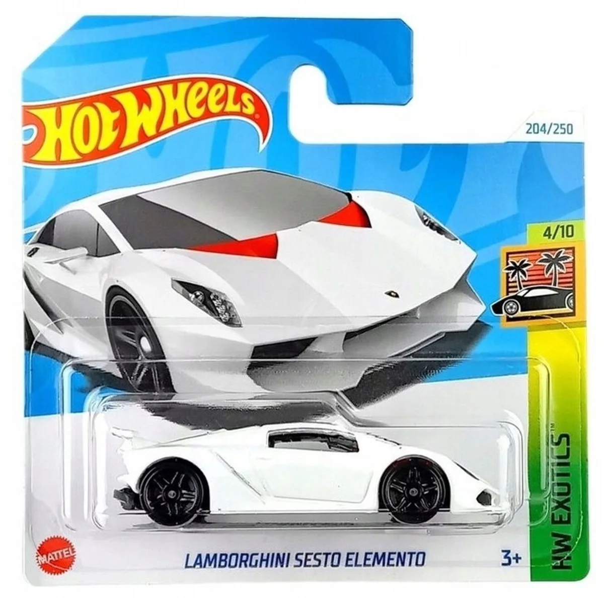 Lamborghini Sesto Elemento 1:64 Schaal Modelauto van Hot Wheels in Grijs – productfoto
